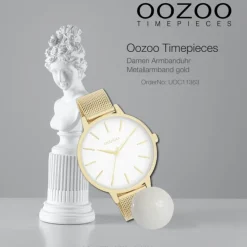 Oozoo Damen Armbanduhr Timepieces Analog Metall gold UOC11363