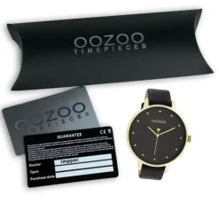 Oozoo Damen Armbanduhr Timepieces C11039 Analog Leder schwarz UOC11039