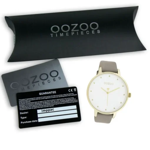Oozoo Damen Armbanduhr Timepieces C11037 Analog Leder taupe UOC11037
