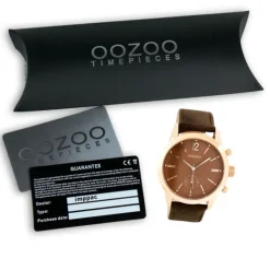 Oozoo Damen Armbanduhr Timepieces Analog Leder braun UOC8014A