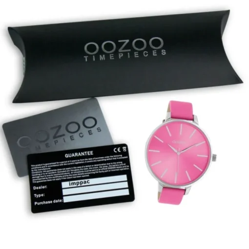 Oozoo Damen Armbanduhr Timepieces C10984 Analog Leder pink UOC10984