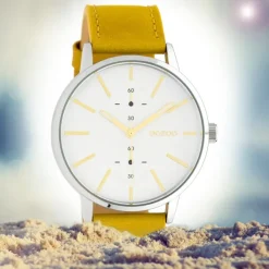 Oozoo Damen Armbanduhr Timepieces C10585 Analog Leder gelb UOC10585