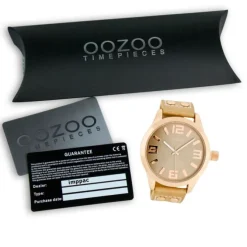 Oozoo Damen Armbanduhr Timepieces C1151 46mm Quarz Leder sand UOC1151