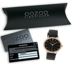 Oozoo Damen Armbanduhr Timepieces C11054 Analog Leder schwarz UOC11054