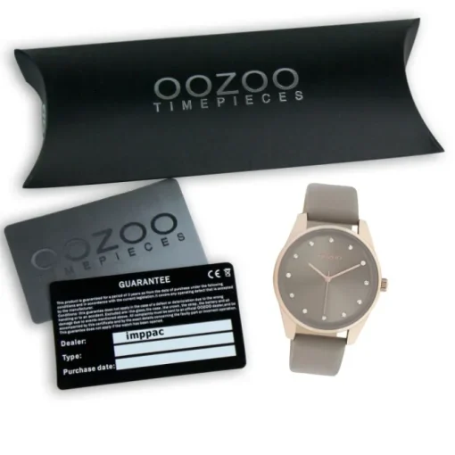 Oozoo Damen Armbanduhr Timepieces C11047 Analog Leder taupe UOC11047