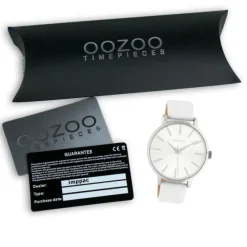 Oozoo Damen Armbanduhr Timepieces C10610 Analog Leder weiß UOC10610