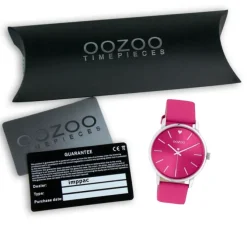 Oozoo Damen Armbanduhr Timepieces C10989 Analog Leder pink UOC10989