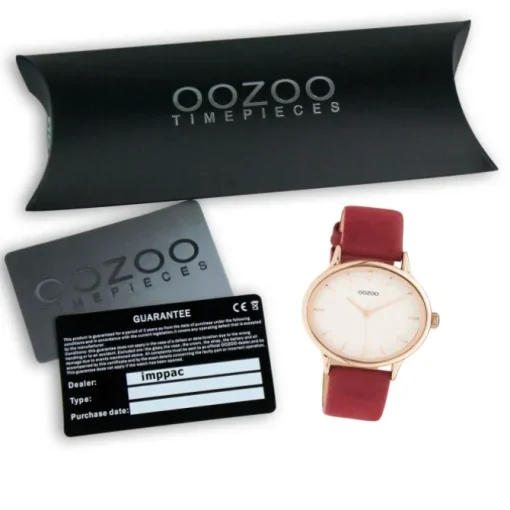 Oozoo Damen Armbanduhr Timepieces C11053 Analog Leder rot UOC11053