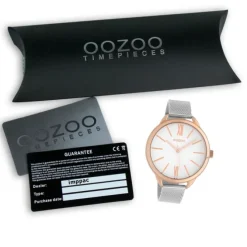 Oozoo Damen Armbanduhr Timepieces C10133 Quarz Stahl silber UOC10133