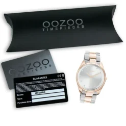 Oozoo Damen Armbanduhr Timepieces C10964 Analog Edelstahl silber-rosé UOC10964