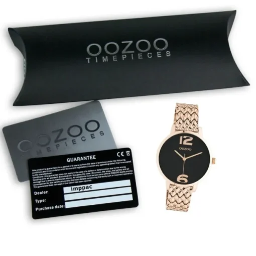Oozoo Damen Armbanduhr Timepieces C11024 Analog Edelstahl roségold UOC11024
