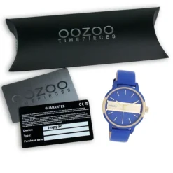 Oozoo Damen Armbanduhr Timepieces Analog Leder blau UOC11154