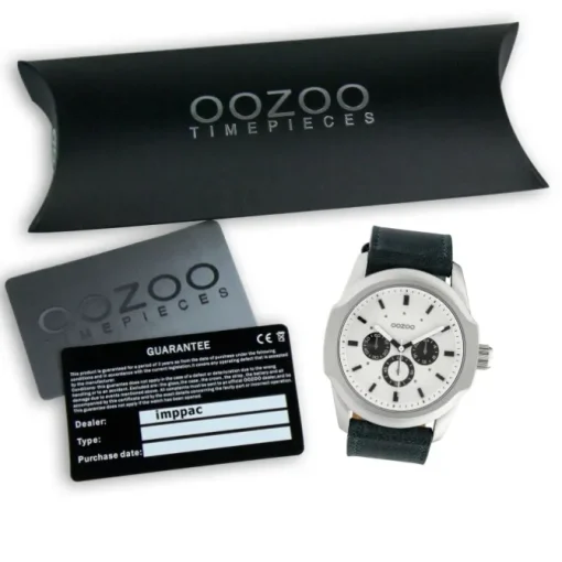 Oozoo Damen Armbanduhr Timepieces Analog Leder schwarz UOC10317