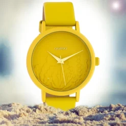 Oozoo Damen Armbanduhr Timepieces C10602 Analog Leder gelb UOC10602