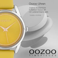 Oozoo Damen Armbanduhr Timepieces JR306 Analog Leder gelb UOJR306