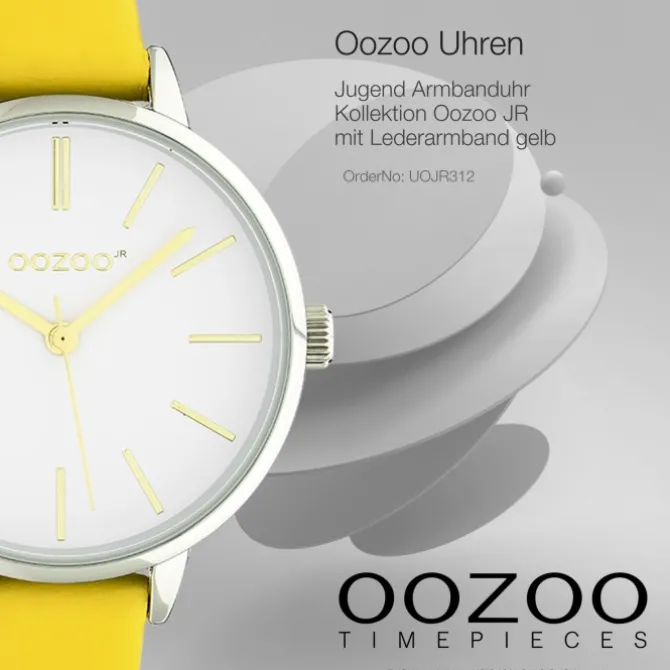 Oozoo Damen Armbanduhr Timepieces JR312 Analog Leder gelb UOJR312
