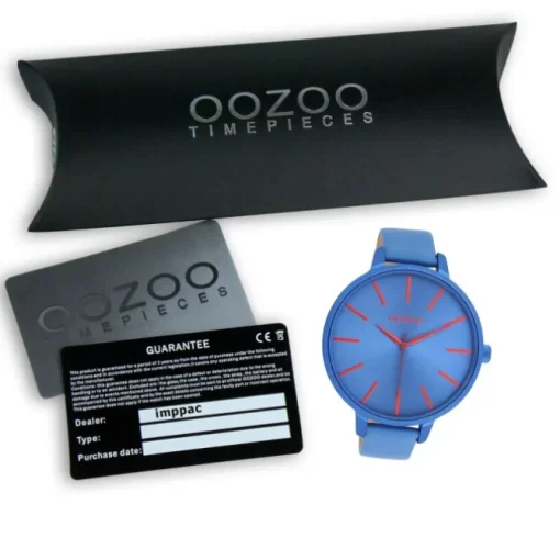 Oozoo Damen Armbanduhr Timepieces Analog Leder blau UOC11163