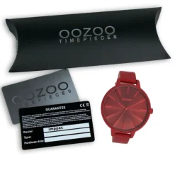 Oozoo Damen Armbanduhr Timepieces Analog Leder rot UOC11253