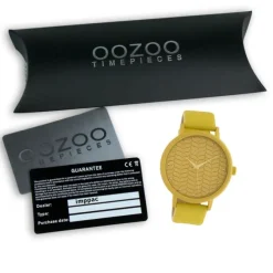 Oozoo Damen Armbanduhr Timepieces Analog Leder gelb UOC10655