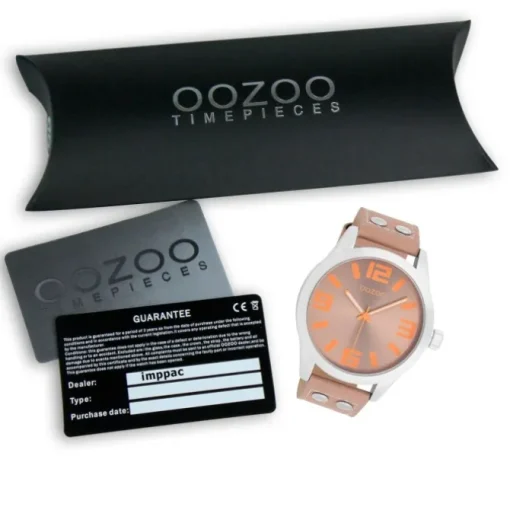 Oozoo Damen Armbanduhr Timepieces Analog Leder rosa UOC1088A