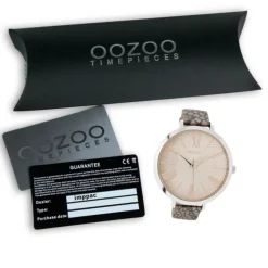Oozoo Damen Armbanduhr Timepieces Analog Leder beige UOC9172A