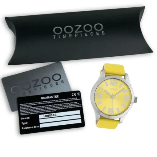 Oozoo Damen Armbanduhr Timepieces C10234 Analog Leder gelb UOC10234