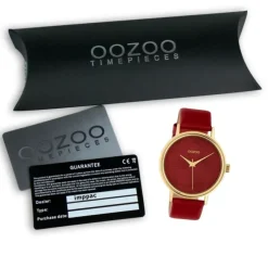 Oozoo Damen Armbanduhr Timepieces C10393 Quarz Leder weinrot UOC10393