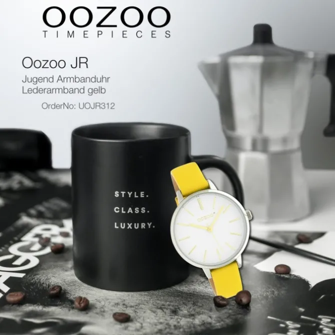 Oozoo Damen Armbanduhr Timepieces JR312 Analog Leder gelb UOJR312