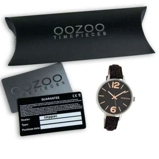 Oozoo Damen Armbanduhr Timepieces C10459 Analog Leder schwarz braun UOC10459