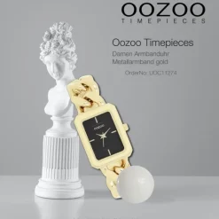 Oozoo Damen Armbanduhr Timepieces Analog Metall gold UOC11274