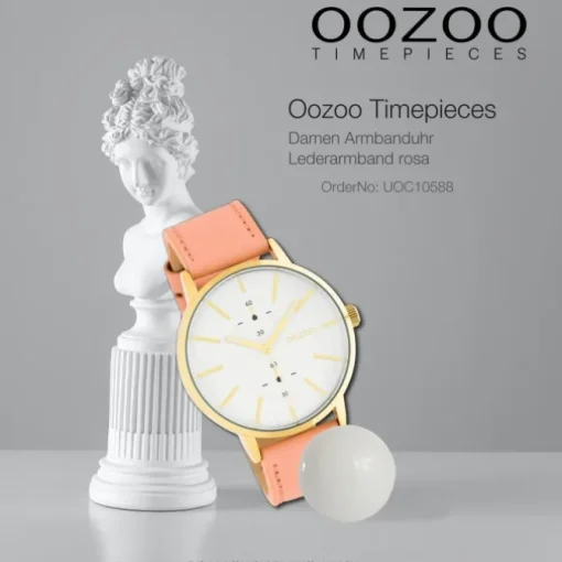 Oozoo Damen Armbanduhr Timepieces C10588 Analog Leder rosa UOC10588
