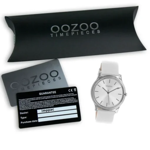 Oozoo Damen Armbanduhr Timepieces Analog Leder grau UOC11137