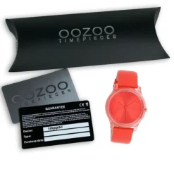 Oozoo Damen Armbanduhr Timepieces Analog Leder rot UOC11142