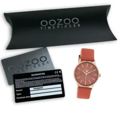 Oozoo Damen Armbanduhr Timepieces C10934 Analog Leder rot UOC10934