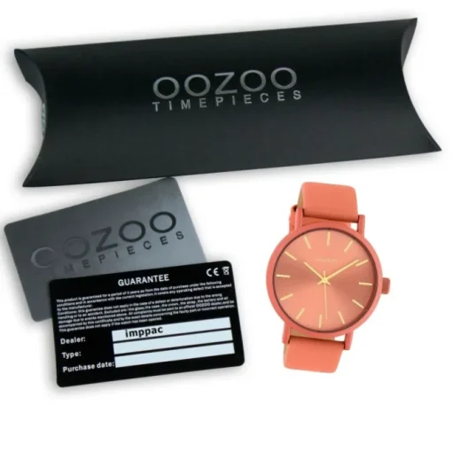 Oozoo Damen Armbanduhr Timepieces Analog Leder orange UOC10447