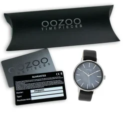 Oozoo Damen Armbanduhr Timepieces Analog Leder schwarz UOC10119