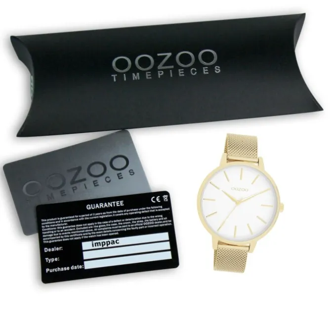 Oozoo Damen Armbanduhr Timepieces Analog Metall gold UOC11363