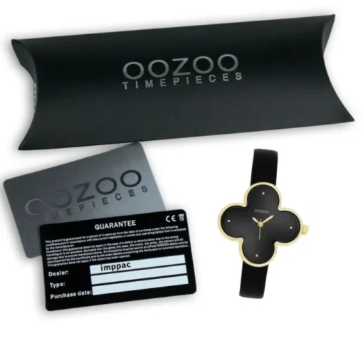 Oozoo Damen Armbanduhr Timepieces Analog Lederband schwarz UOC11524