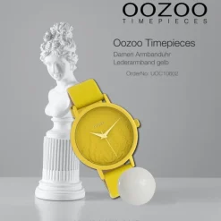Oozoo Damen Armbanduhr Timepieces C10602 Analog Leder gelb UOC10602