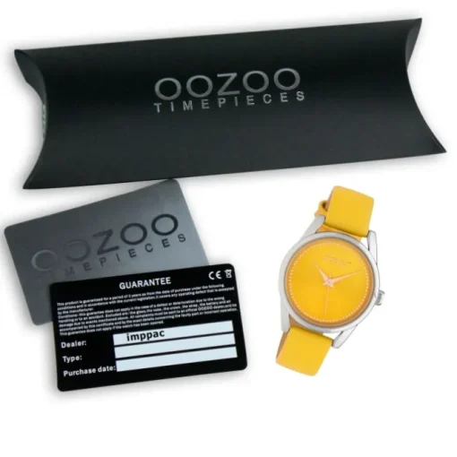 Oozoo Damen Armbanduhr Timepieces JR306 Analog Leder gelb UOJR306