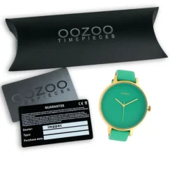Oozoo Damen Armbanduhr Timepieces C10573 Analog Leder hellgrün UOC10573