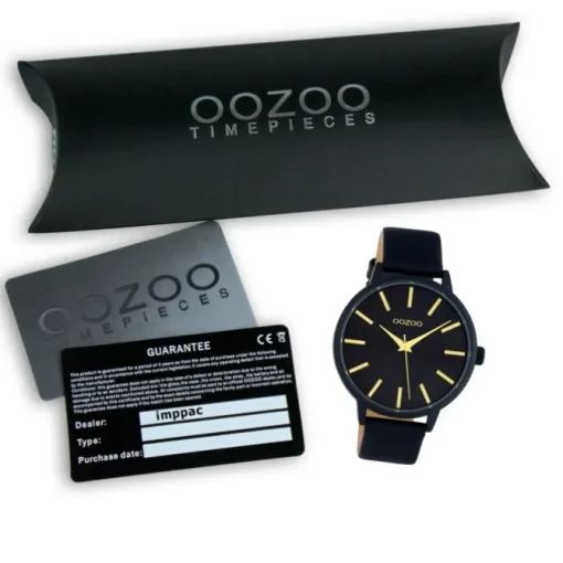 Oozoo Damen Armbanduhr Timepieces C10619 Analog Leder dunkelblau UOC10619