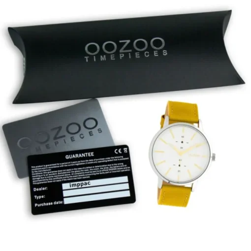 Oozoo Damen Armbanduhr Timepieces C10585 Analog Leder gelb UOC10585