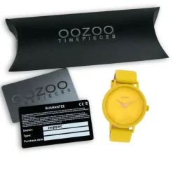 Oozoo Damen Armbanduhr Timepieces C10395 Quarzwerk Leder gelb UOC10395