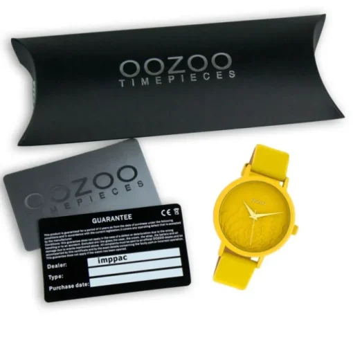 Oozoo Damen Armbanduhr Timepieces C10602 Analog Leder gelb UOC10602