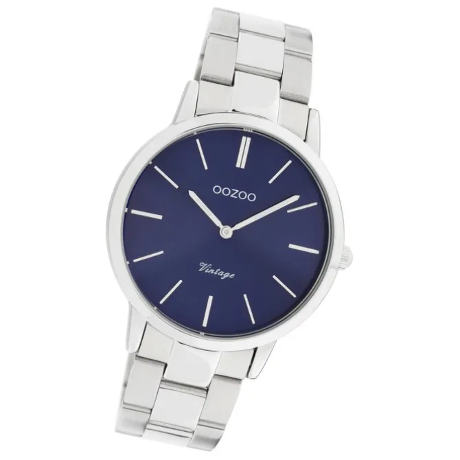 Oozoo Damen Armbanduhr Ultra Slim C20029 Analog Edelstahl silber UOC20029