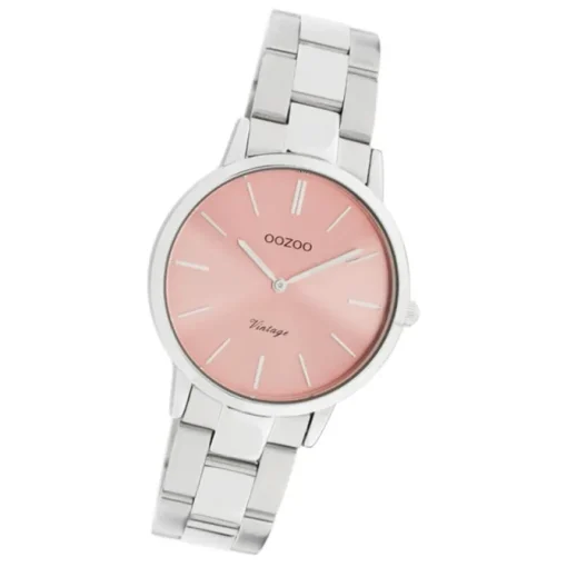 Oozoo Damen Armbanduhr Ultra Slim C20040 Analog Edelstahl silber UOC20040
