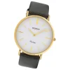 Oozoo Damen Armbanduhr Ultra Slim C20077 Analog Leder silber UOC20077