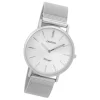 Oozoo Damen Armbanduhr Ultra Slim C9341 Analog Edelstahl silber UOC9341