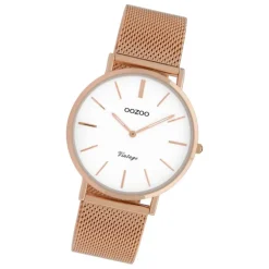 Oozoo Damen Armbanduhr Ultra Slim C9918 Analog Edelstahl rosegold UOC9918